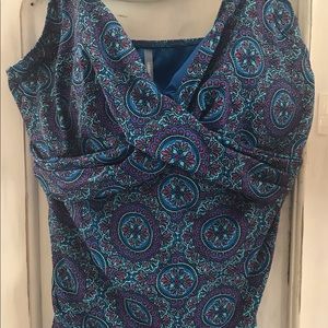 Lands End Tankini top 14DDD